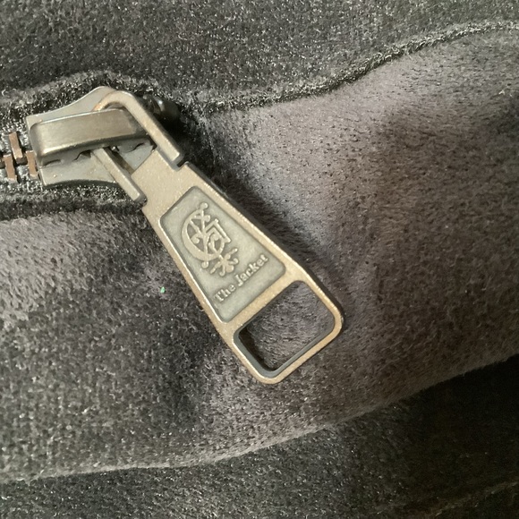 Giacomo Jacket Women’s Size Large Snaps Pockets Faux Suede Faux Fur Black - Picture 7 of 16